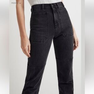 Madewell 90s Straight Utility Jean in Black